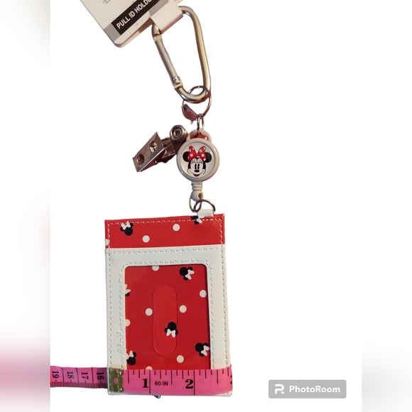 Disney Minnie Mouse Pull ID Holder NWT - Picture 5 of 8